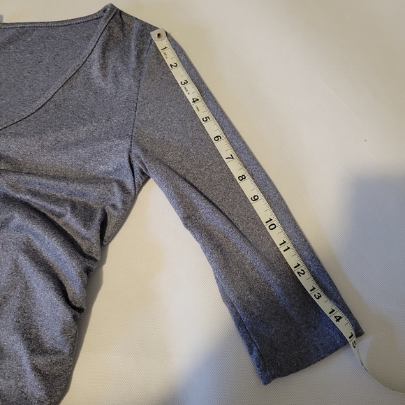 Pink Blush Maternity Dress W/ Ruched Sides Heather Gray SZ S - Picture 7 of 12